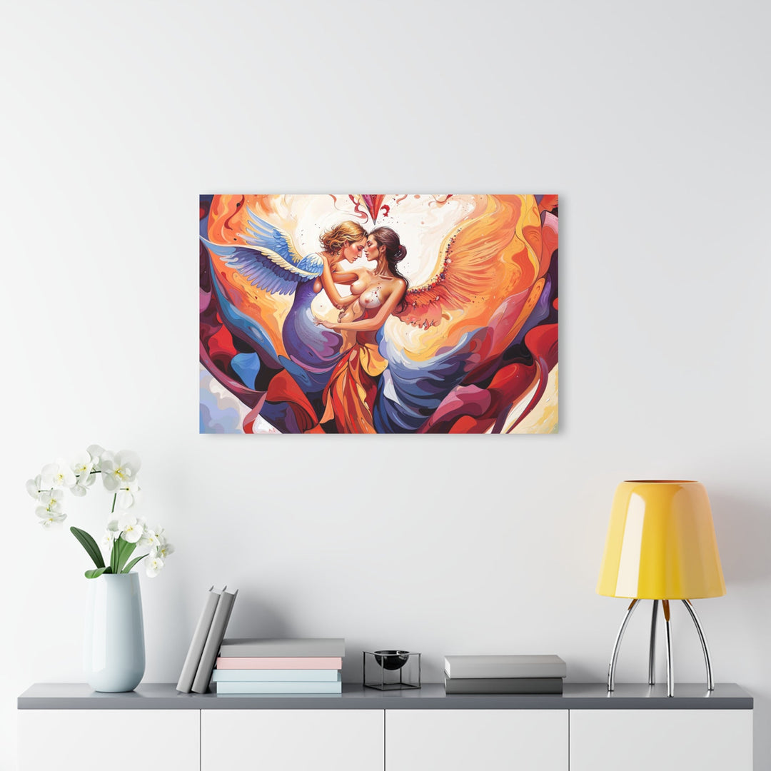 Celestial Love Embrace - Acrylic Prints (French Cleat Hanging) - Home Decor - g(0D·IO) - 24" x 36" (Vertical) - 0.25'' -