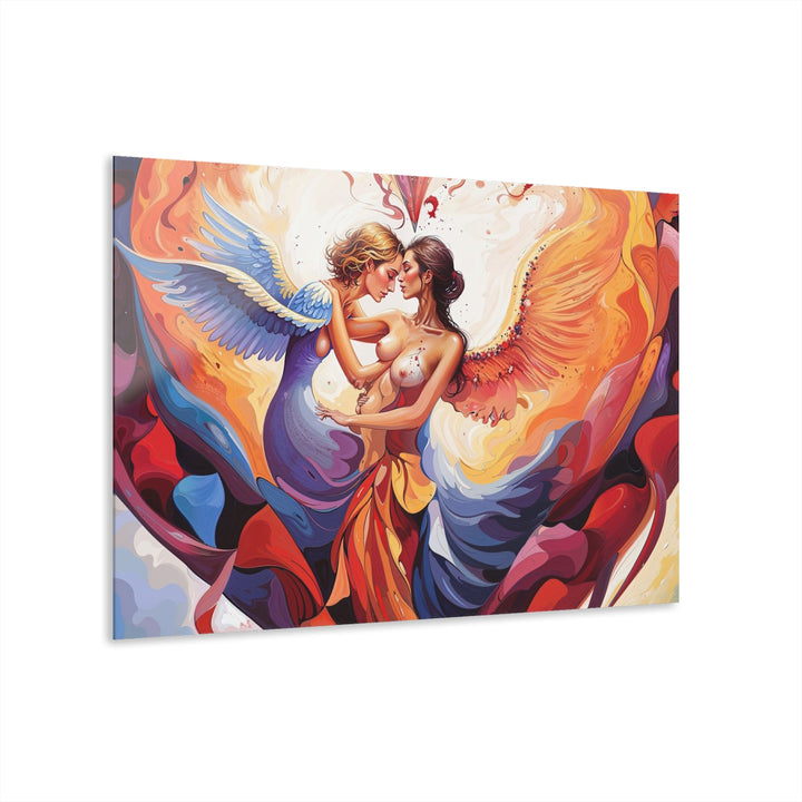 Celestial Love Embrace - Acrylic Prints (French Cleat Hanging) - Home Decor - g(0D·IO) - 36" x 24" (Horizontal) - 0.25'' -