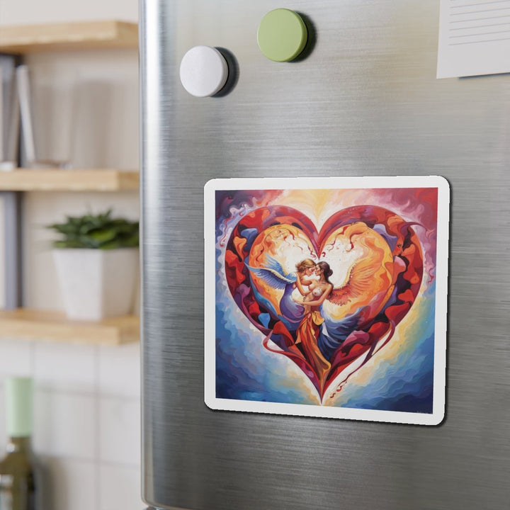 Celestial Love Embrace - Die-cut Magnet - Home Decor - g(0D·IO) - 6 × 6" - Die-Cut - 1 pc