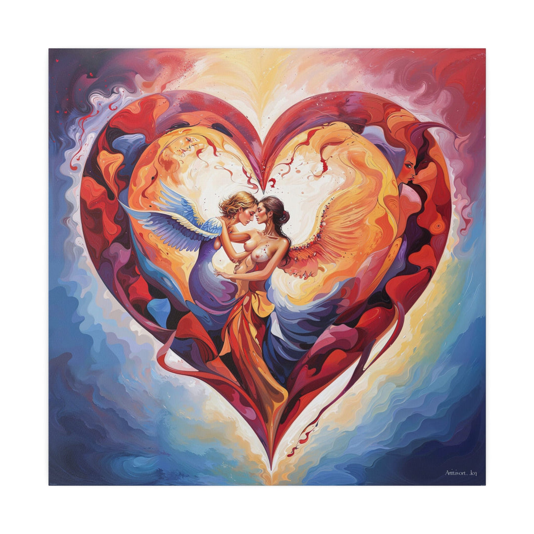 Celestial Love Embrace - Matte Canvas - Canvas - g(0D·IO) - 32" x 32" (Square) - 0.75'' -