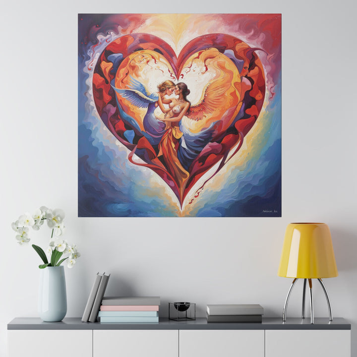 Celestial Love Embrace - Matte Canvas - Canvas - g(0D·IO) - 32" x 32" (Square) - 0.75'' -