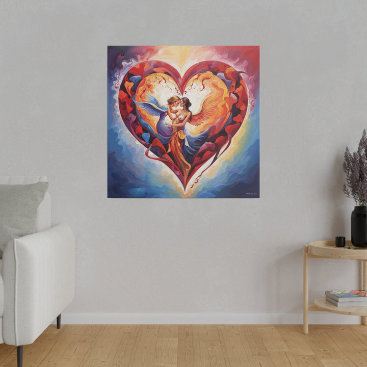 Celestial Love Embrace - Matte Canvas - Canvas - g(0D·IO) - 32" x 32" (Square) - 0.75'' -