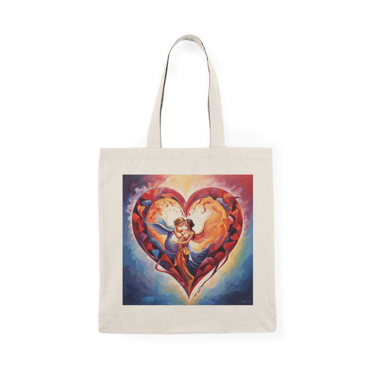 Celestial Love Embrace - Natural Tote Bag - Bags - g(0D·IO) - 15" x 16" - Natural -