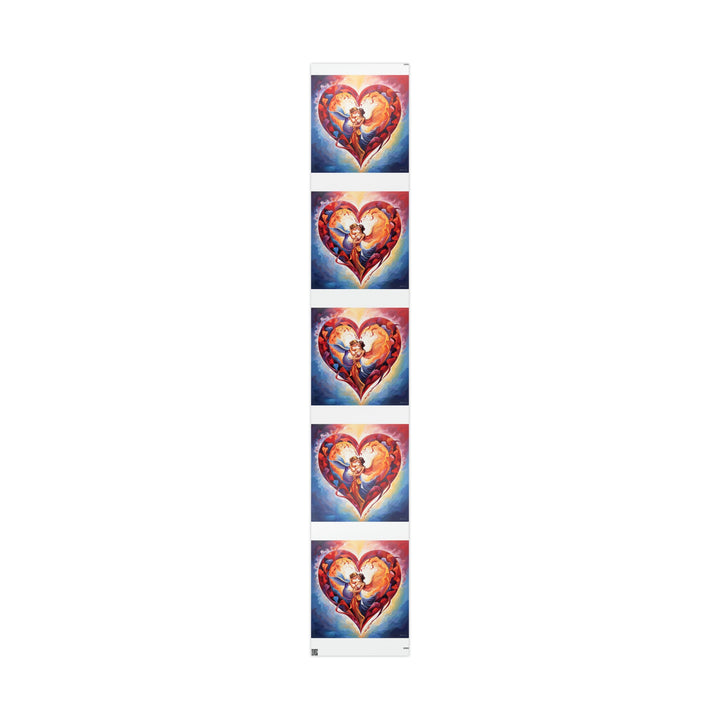 Celestial Love Embrace - Wrapping Paper - Home Decor - g(0D·IO) - 30" x 180" - Glossy -