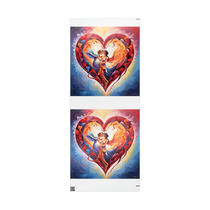 Celestial Love Embrace - Wrapping Paper - Home Decor - g(0D·IO) - 30'' x 72'' - Glossy -
