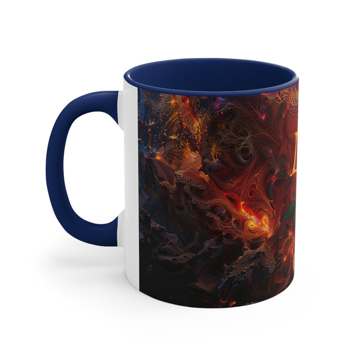 Chaotic Fiery Love - Accent Coffee Mug - Mug - g(0D·IO) - Pink - 11oz -