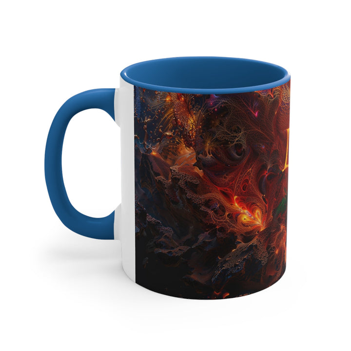 Chaotic Fiery Love - Accent Coffee Mug - Mug - g(0D·IO) - Pink - 11oz -