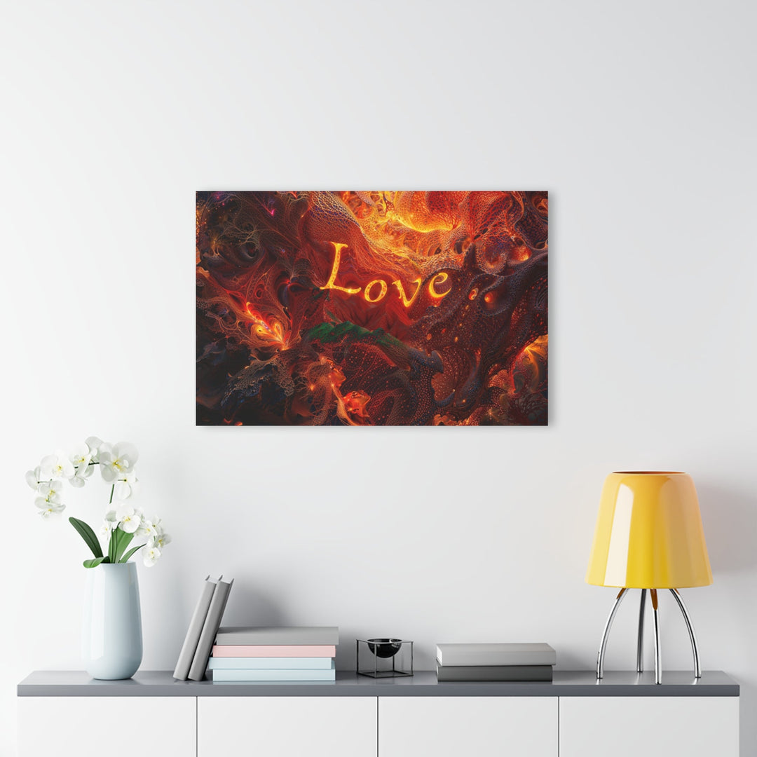 Chaotic Fiery Love - Acrylic Prints (French Cleat Hanging) - Home Decor - g(0D·IO) - 24" x 36" (Vertical) - 0.25'' -
