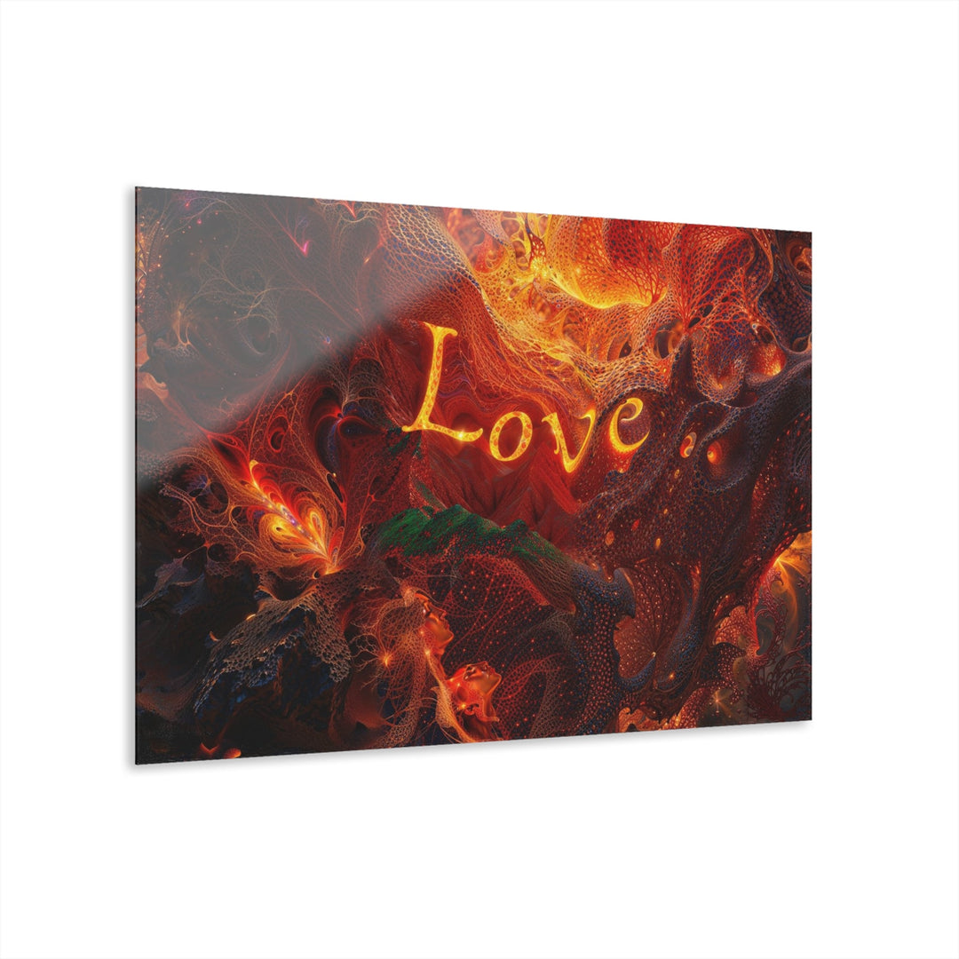 Chaotic Fiery Love - Acrylic Prints (French Cleat Hanging) - Home Decor - g(0D·IO) - 36" x 24" (Horizontal) - 0.25'' -