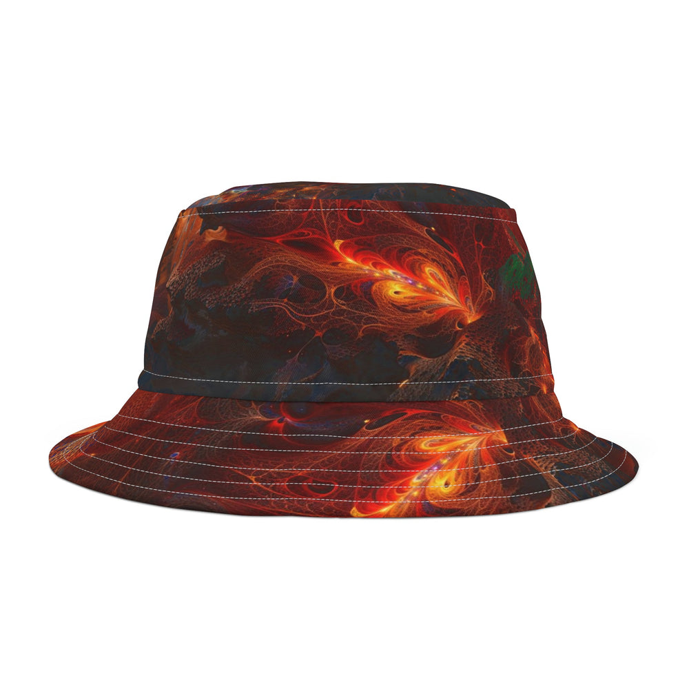 Chaotic Fiery Love - Bucket Hat - Hats - g(0D·IO) - Large - White stitching -