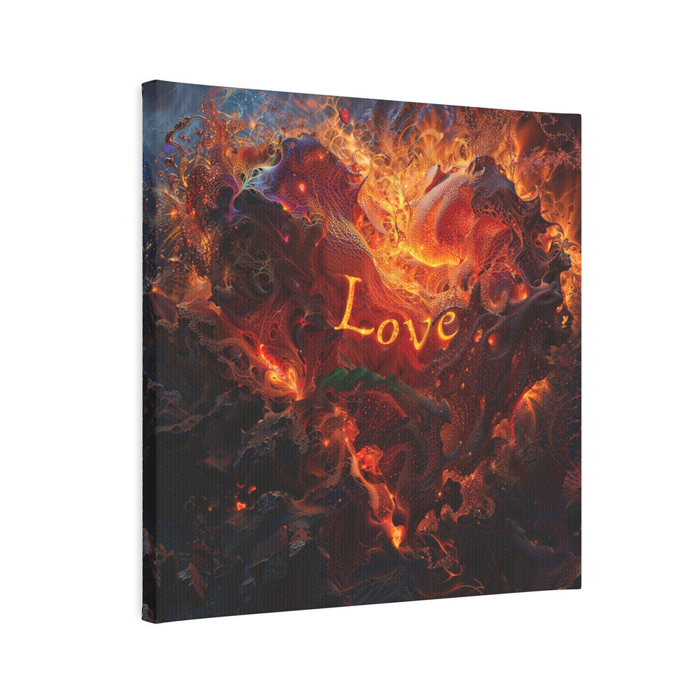 Chaotic Fiery Love - Canvas Photo Tile - Canvas - g(0D·IO) - 8" x 8" (Square) - 0.5" -