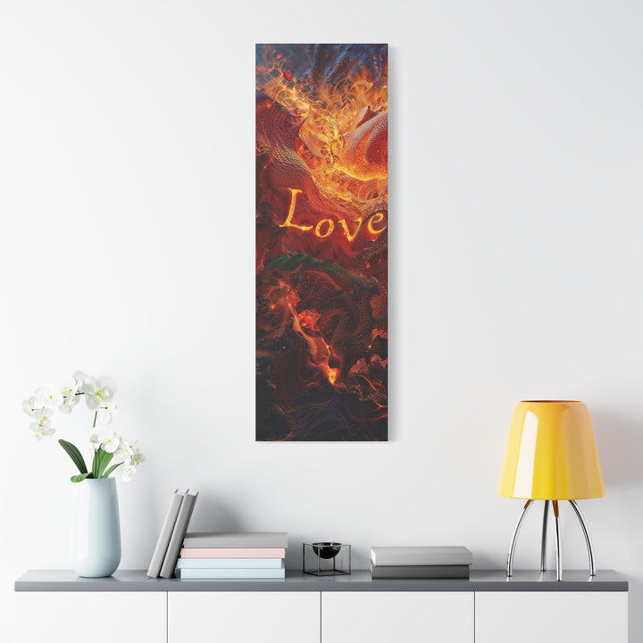 Chaotic Fiery Love - Matte Canvas Print 1.25" - Canvas - g(0D·IO) - 36" x 36" - 1.25" -