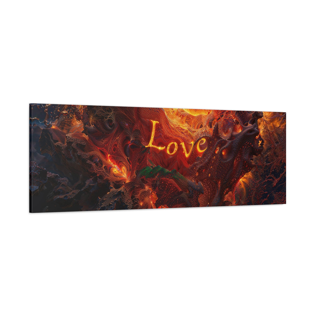 Chaotic Fiery Love - Matte Canvas Print 1.25" - Canvas - g(0D·IO) - 36" x 36" - 1.25" -