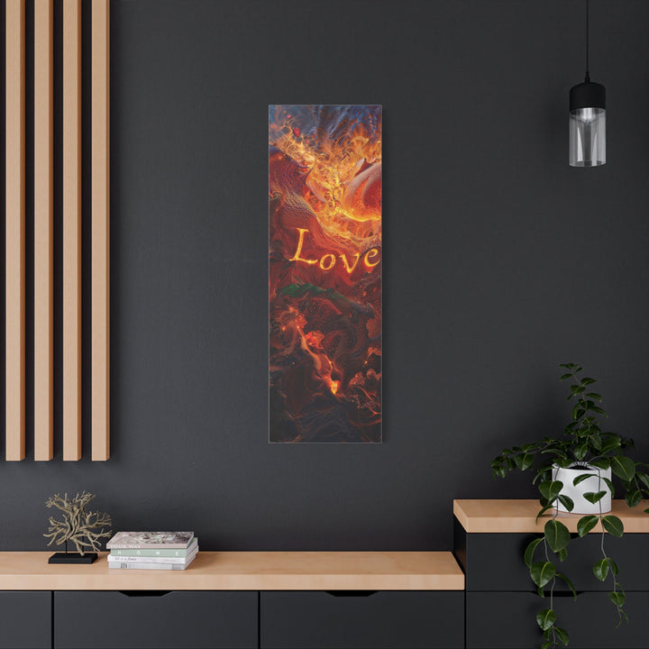 Chaotic Fiery Love - Matte Canvas Print 1.25" - Canvas - g(0D·IO) - 36" x 36" - 1.25" -