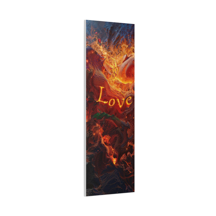 Chaotic Fiery Love - Matte Canvas Print 1.25" - Canvas - g(0D·IO) - 36" x 36" - 1.25" -