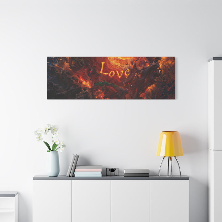 Chaotic Fiery Love - Matte Canvas Print 1.25" - Canvas - g(0D·IO) - 36" x 36" - 1.25" -