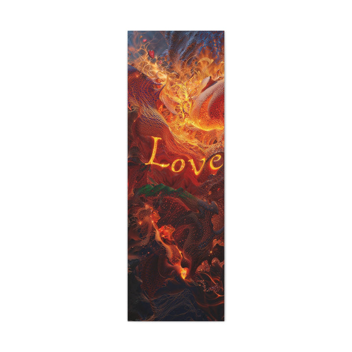 Chaotic Fiery Love - Matte Canvas Print 1.25" - Canvas - g(0D·IO) - 16" x 48" (Vertical) - 1.25" -