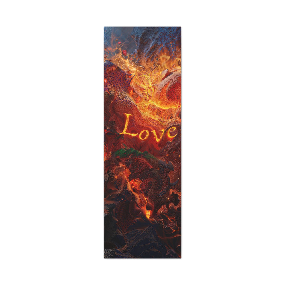 Chaotic Fiery Love - Matte Canvas Print 1.25" - Canvas - g(0D·IO) - 20" x 60" (Vertical) - 1.25" -