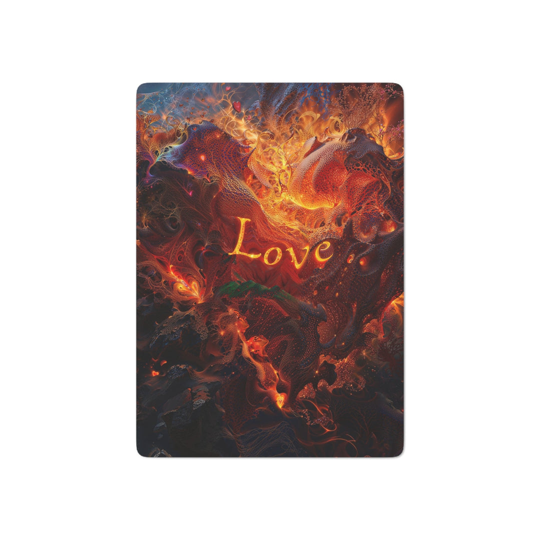 Chaotic Fiery Love - Poker Cards - Paper products - g(0D·IO) - 2.47" x 3.47" - White - Semi Glossy