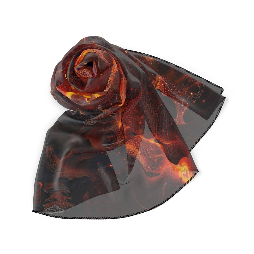 Chaotic Fiery Love - Poly Scarf - Accessories - g(0D·IO) - Poly chiffon - 50" × 50" -