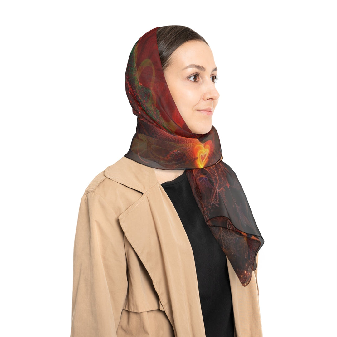 Chaotic Fiery Love - Poly Scarf - Accessories - g(0D·IO) - Poly chiffon - 50" × 50" -