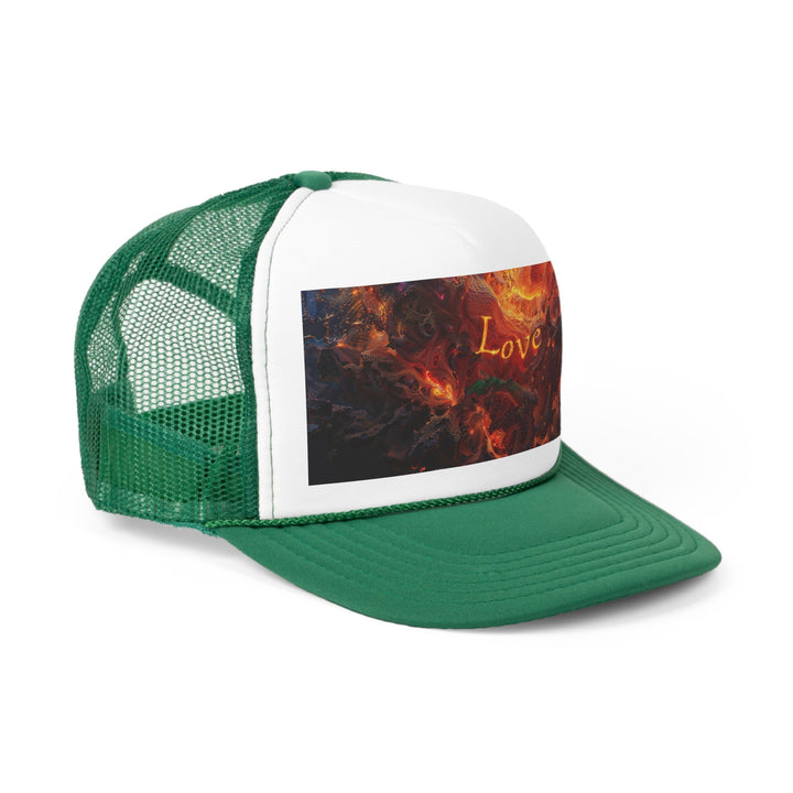 Chaotic Fiery Love - Trucker Hat - Hats - g(0D·IO) - Pink - One size -