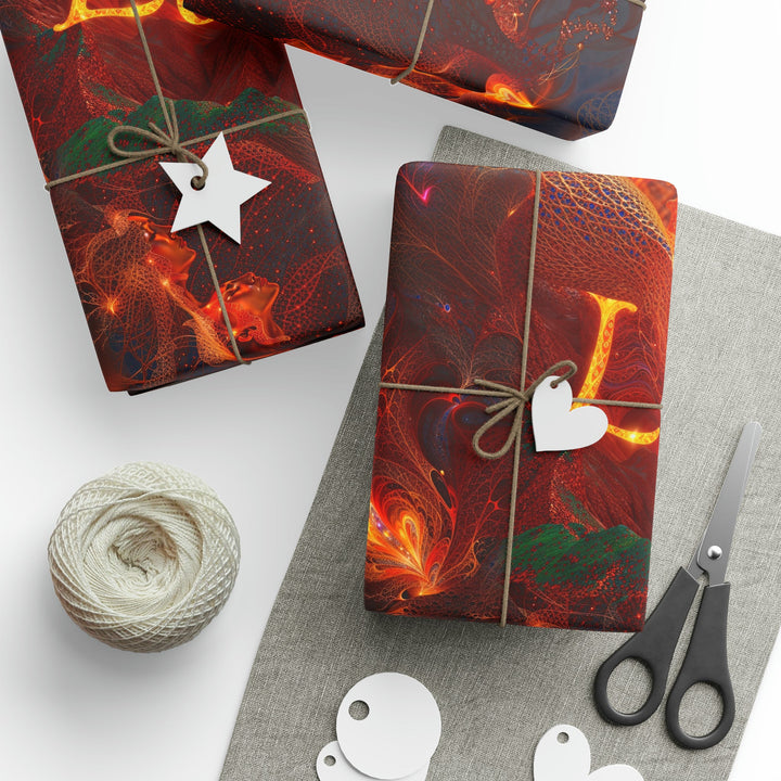 Chaotic Fiery Love - Wrapping Paper - Home Decor - g(0D·IO) - 30" x 180" - Matte -