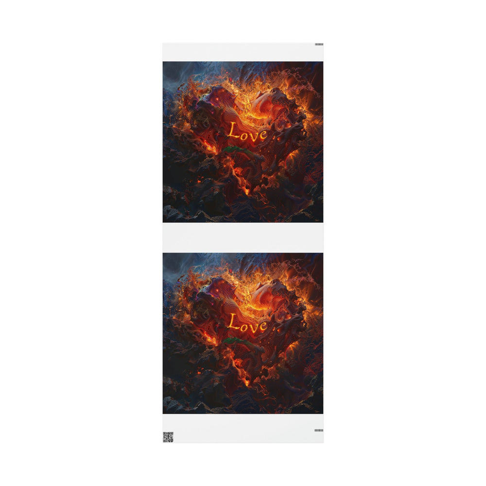 Chaotic Fiery Love - Wrapping Paper - Home Decor - g(0D·IO) - 30'' x 72'' - Matte -