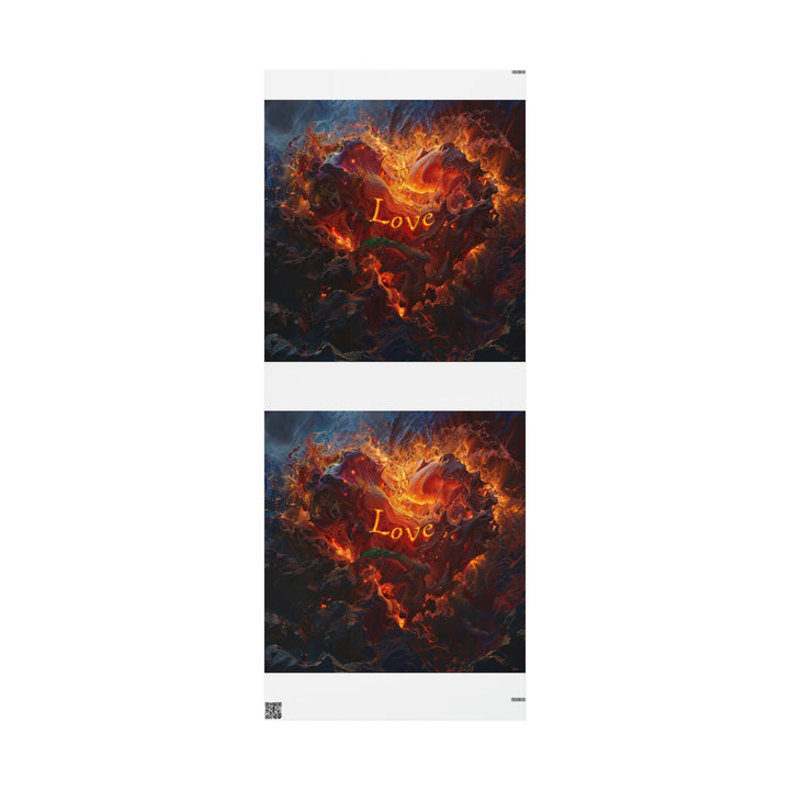Chaotic Fiery Love - Wrapping Paper - Home Decor - g(0D·IO) - 30'' x 72'' - Matte -
