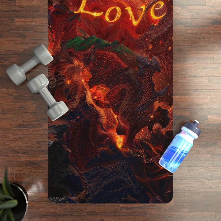 Chaotic Fiery Love - Yoga Mat - Home Decor - g(0D·IO) - 24” x 68” - -