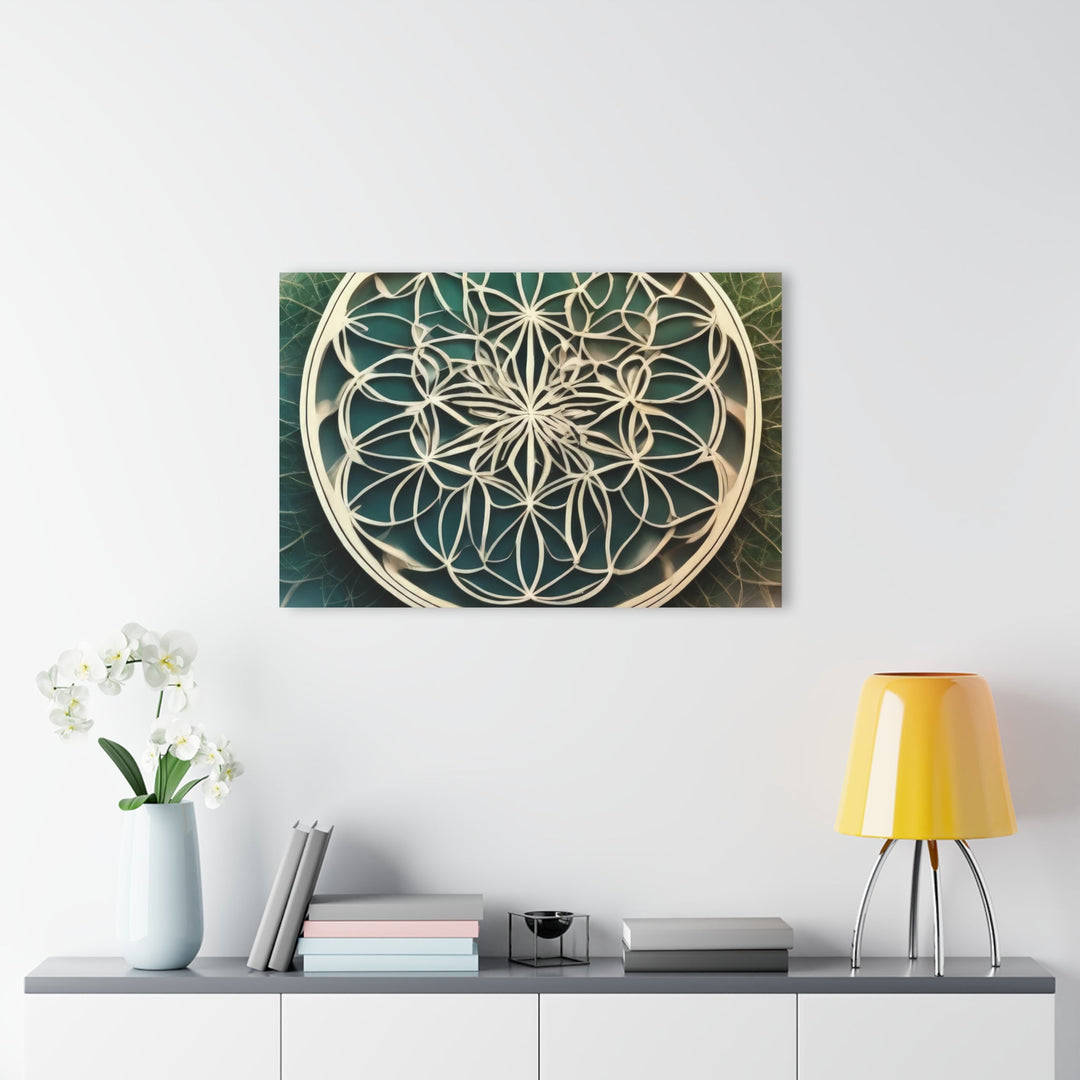 Circular Geometric Pattern - Acrylic Prints (French Cleat Hanging) - Home Decor - g(0D·IO) - 24" x 36" (Vertical) - 0.25'' -