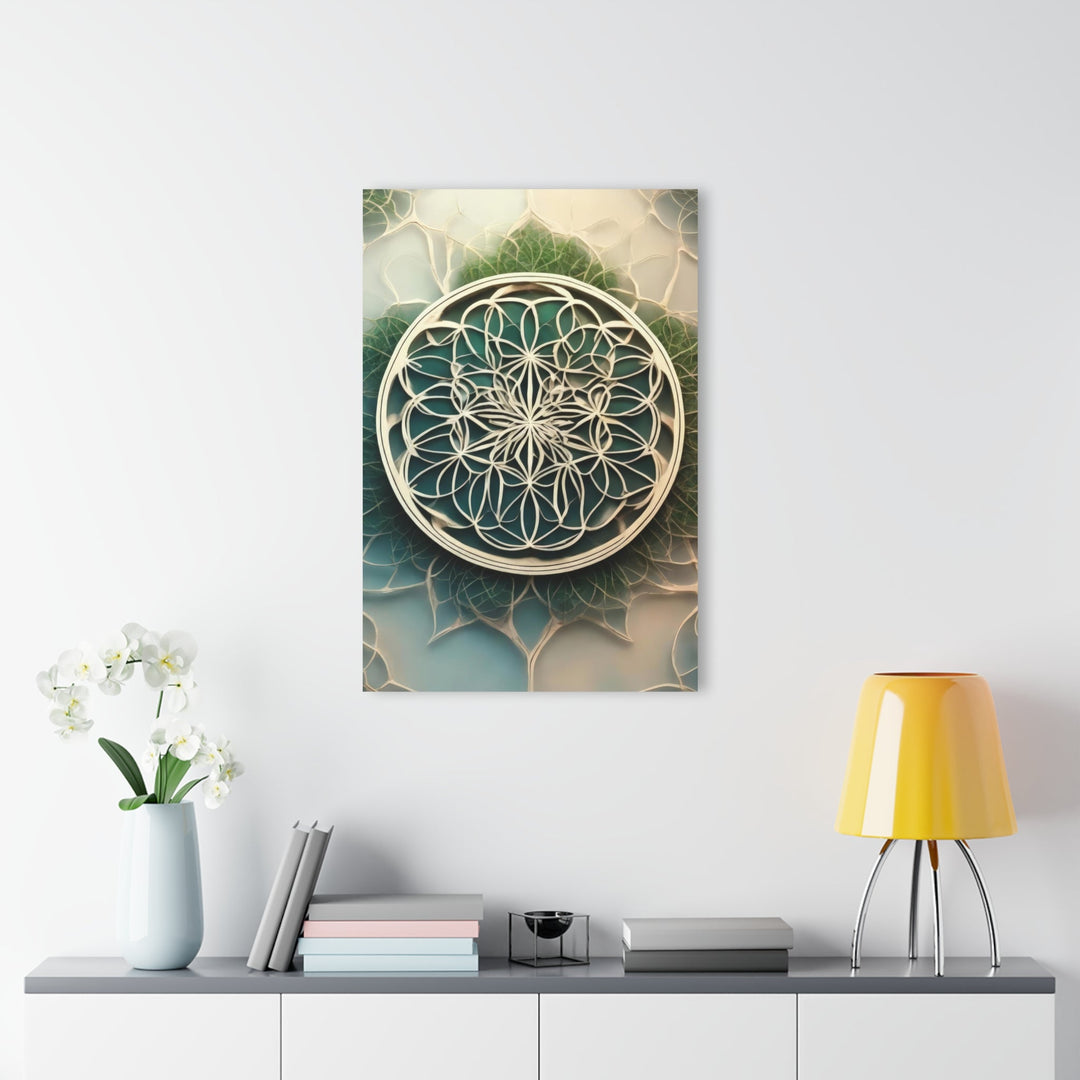 Circular Geometric Pattern - Acrylic Prints (French Cleat Hanging) - Home Decor - g(0D·IO) - 24" x 36" (Vertical) - 0.25'' -