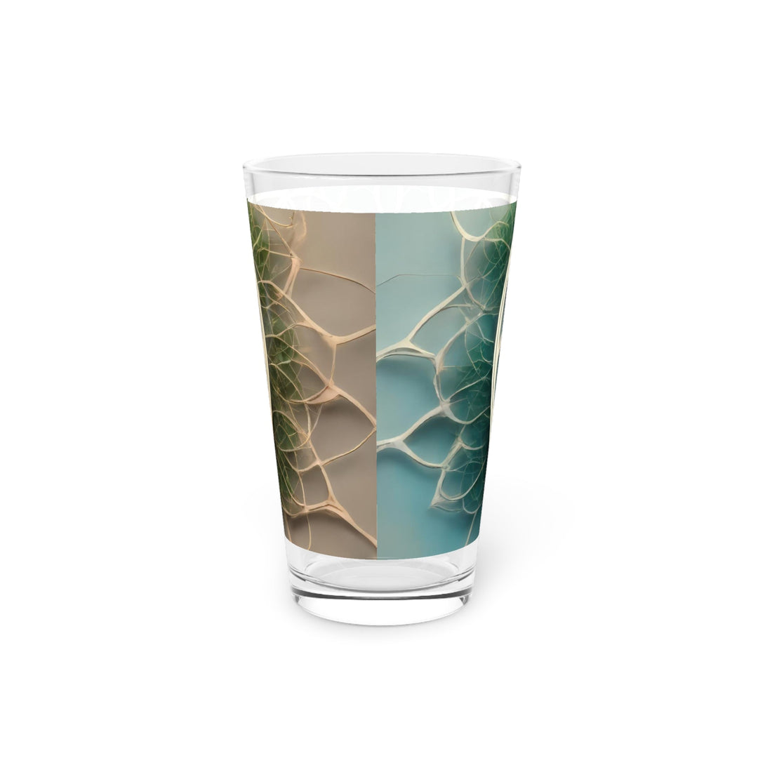 Circular Geometric Pattern - Pint Glass - Mug - g(0D·IO) - 16oz - -