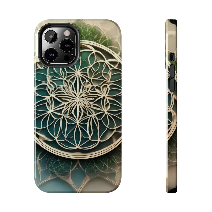 Circular Geometric Pattern - Tough Phone Case - Phone Case - g(0D·IO) - iPhone 12 Pro Max - -