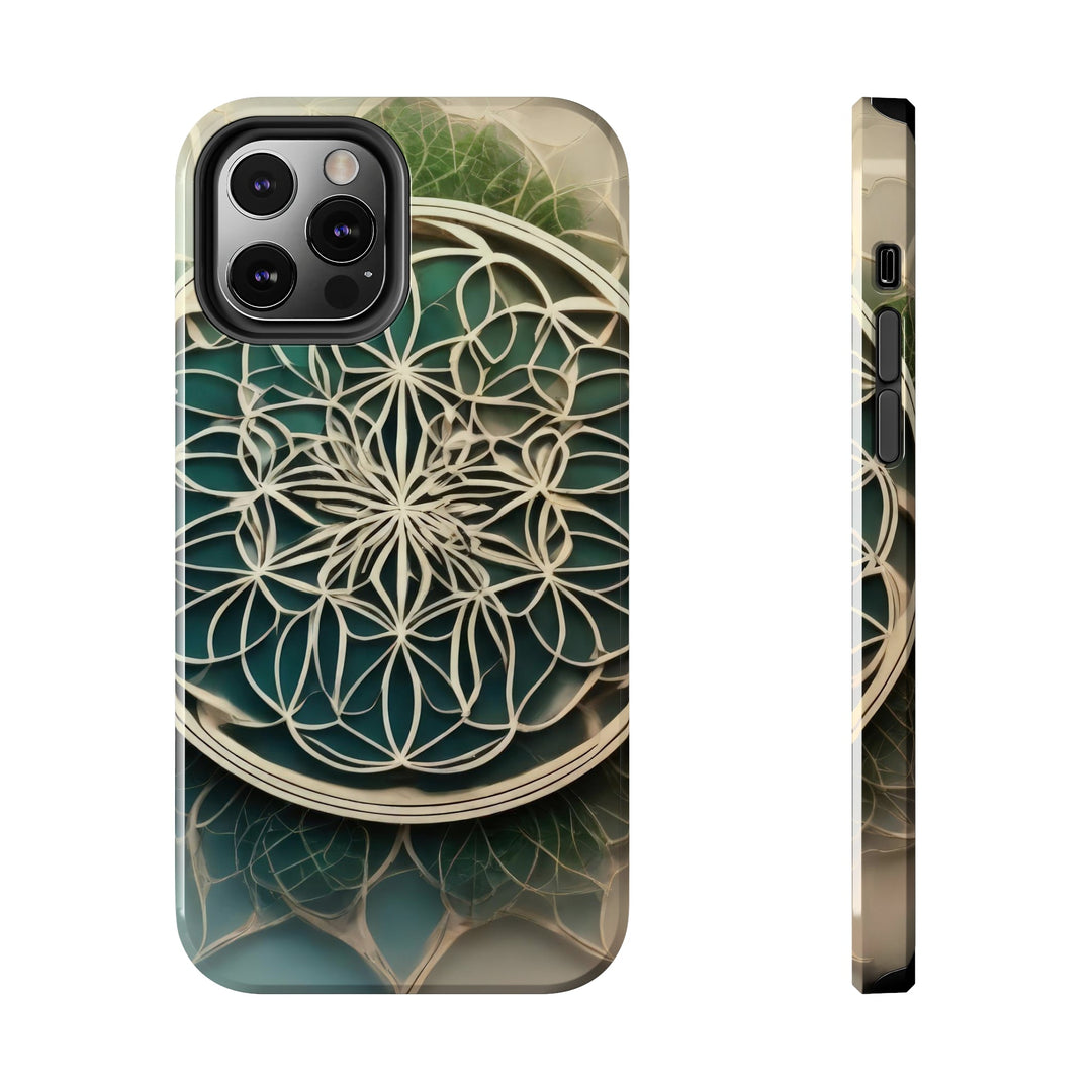 Circular Geometric Pattern - Tough Phone Case - Phone Case - g(0D·IO) - iPhone 12 Pro - -