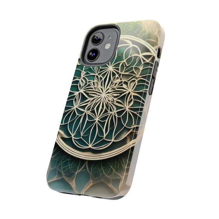 Circular Geometric Pattern - Tough Phone Case - Phone Case - g(0D·IO) - iPhone 13 Mini - -