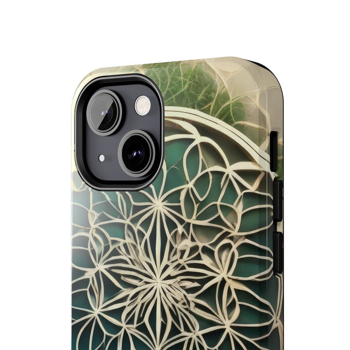 Circular Geometric Pattern - Tough Phone Case - Phone Case - g(0D·IO) - iPhone 13 Mini - -