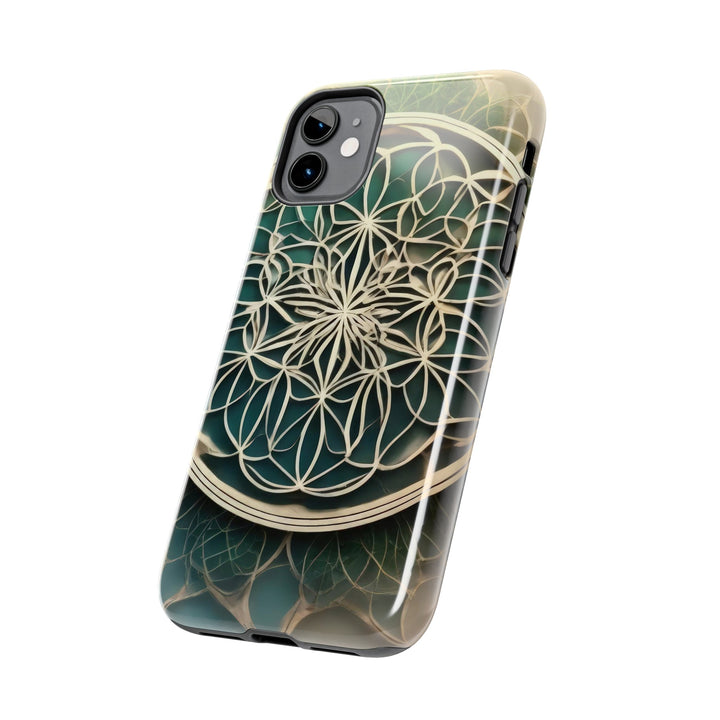 Circular Geometric Pattern - Tough Phone Case - Phone Case - g(0D·IO) - iPhone 13 Mini - -