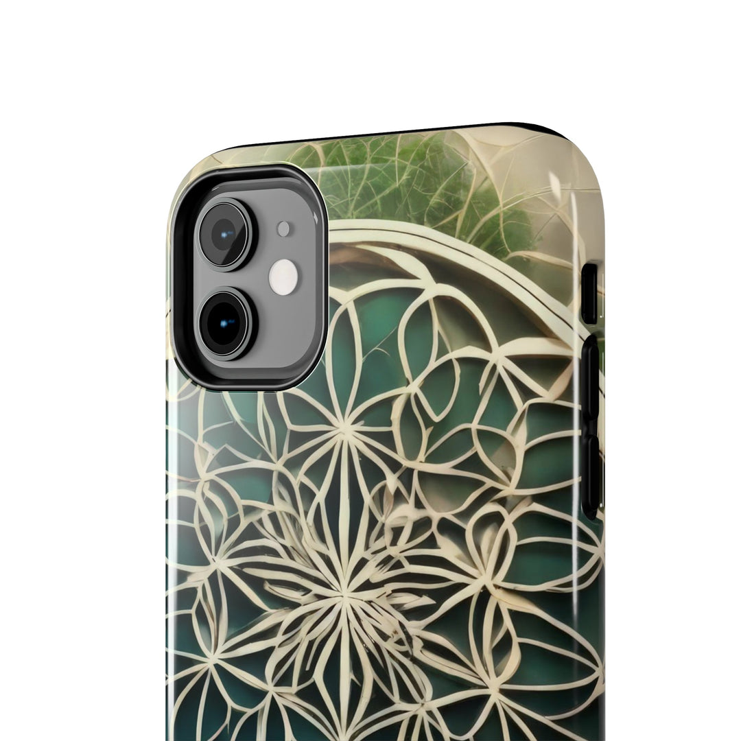 Circular Geometric Pattern - Tough Phone Case - Phone Case - g(0D·IO) - iPhone 13 Mini - -