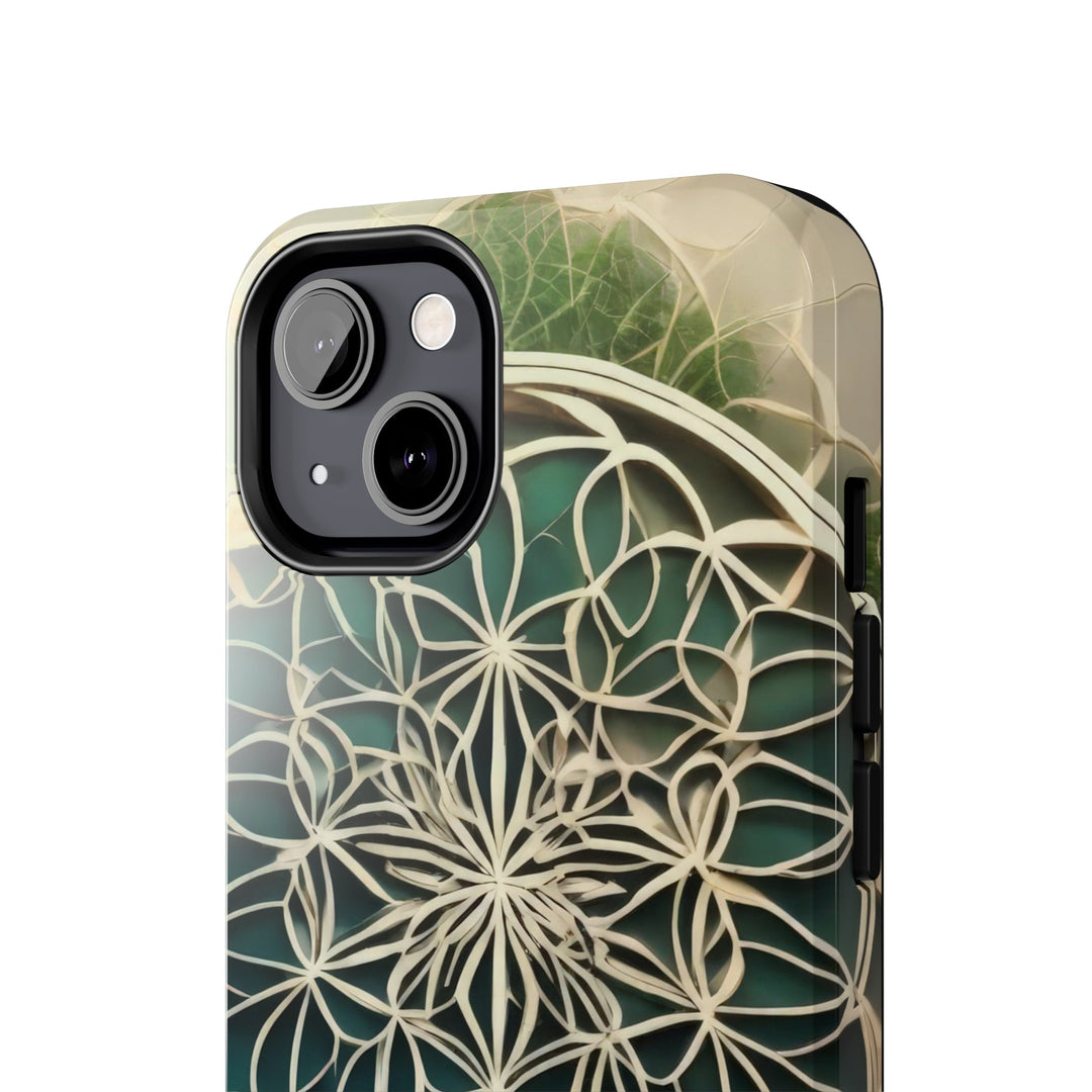 Circular Geometric Pattern - Tough Phone Case - Phone Case - g(0D·IO) - iPhone 13 Mini - -