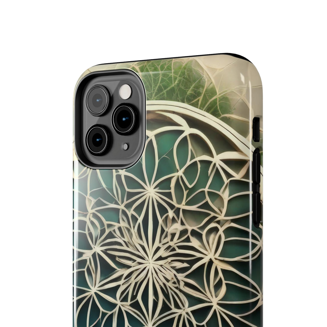 Circular Geometric Pattern - Tough Phone Case - Phone Case - g(0D·IO) - iPhone 13 Mini - -