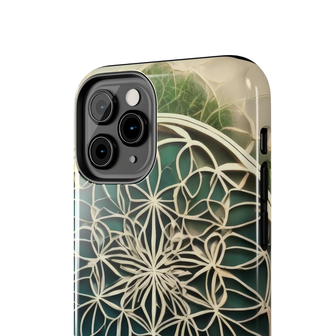 Circular Geometric Pattern - Tough Phone Case - Phone Case - g(0D·IO) - iPhone 13 Mini - -