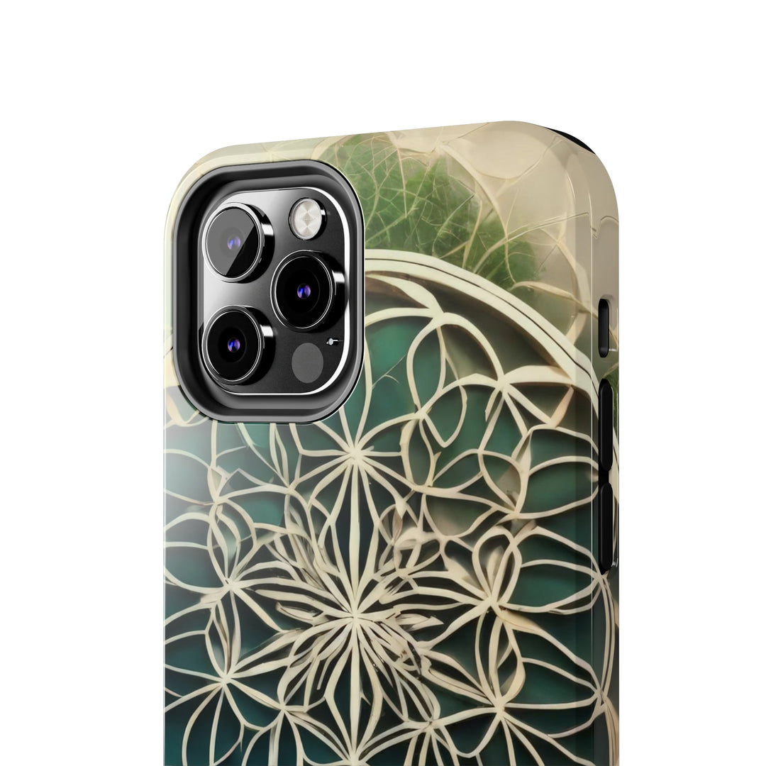 Circular Geometric Pattern - Tough Phone Case - Phone Case - g(0D·IO) - iPhone 13 Mini - -