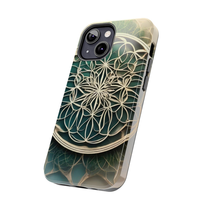 Circular Geometric Pattern - Tough Phone Case - Phone Case - g(0D·IO) - iPhone 13 Mini - -