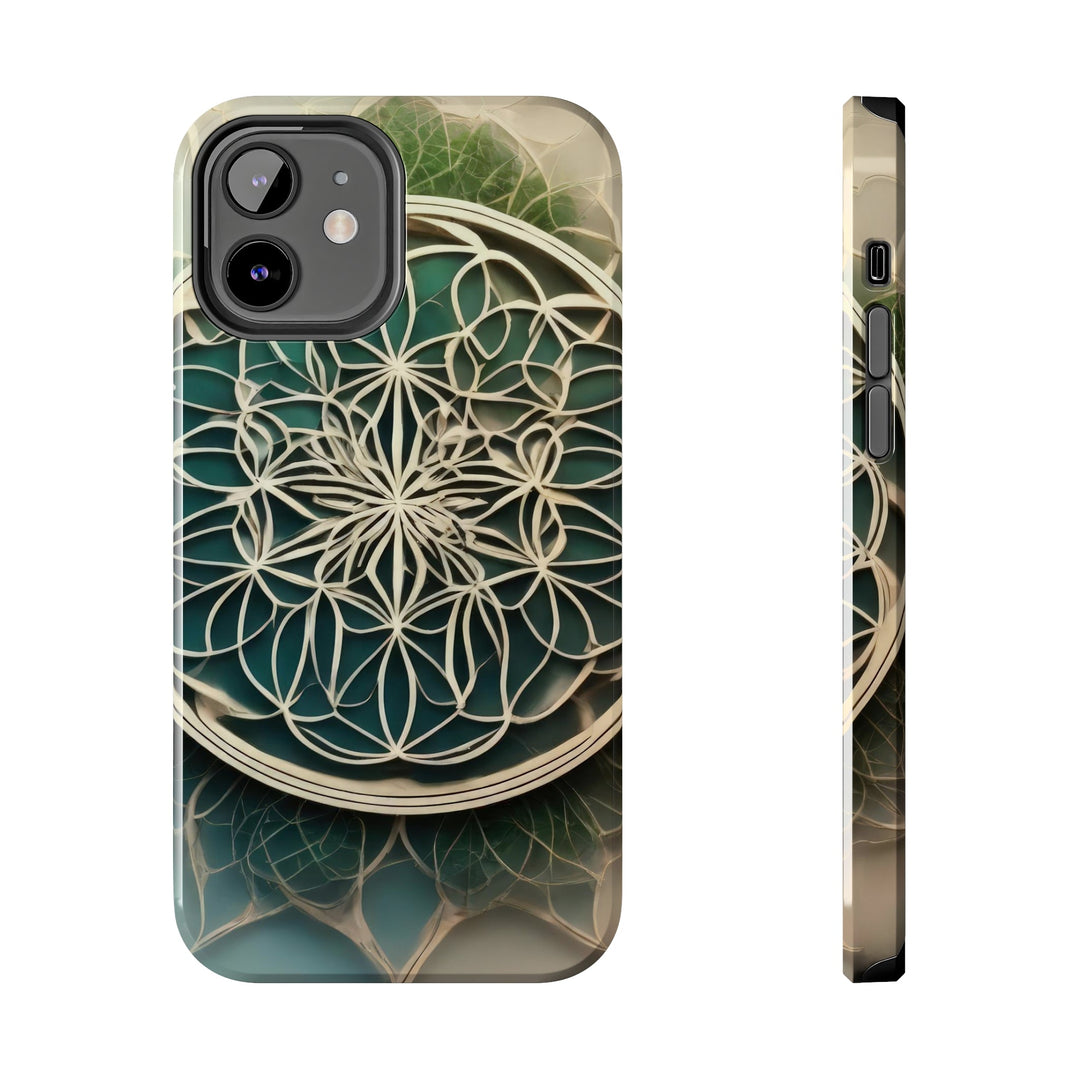 Circular Geometric Pattern - Tough Phone Case - Phone Case - g(0D·IO) - iPhone 12 - -