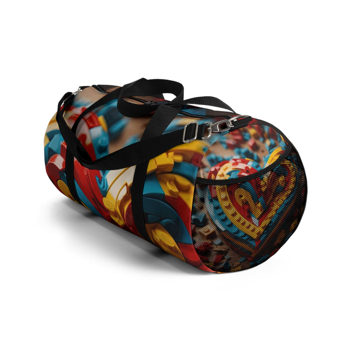 Colorful Bricks Heart - Duffle Bag - Bags - g(0D·IO) - Large - -