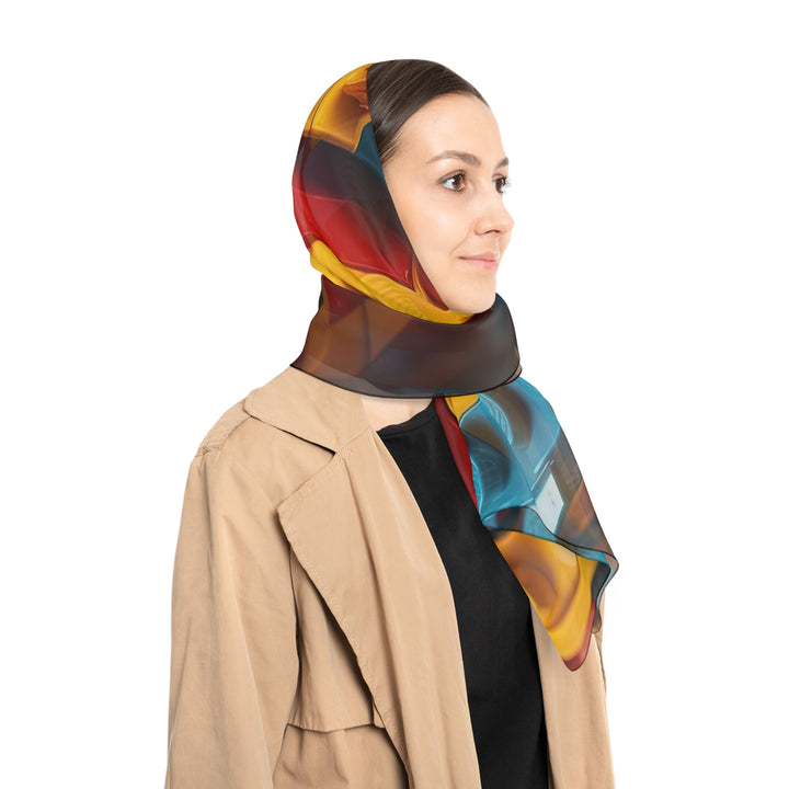 Colorful Bricks Heart - Poly Scarf - Accessories - g(0D·IO) - Poly chiffon - 50" × 50" -