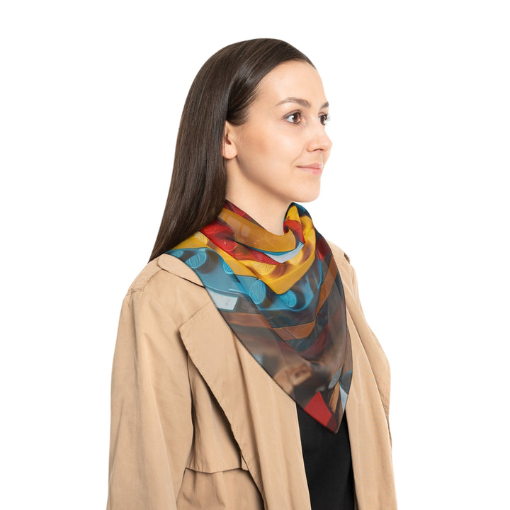 Colorful Bricks Heart - Poly Scarf - Accessories - g(0D·IO) - Poly chiffon - 50" × 50" -