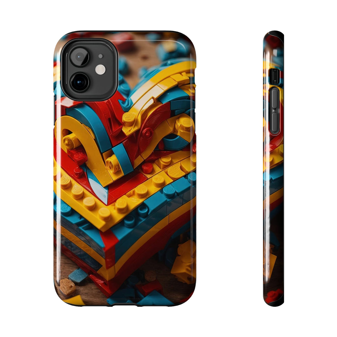 Colorful Bricks Heart - Tough Phone Case - Phone Case - g(0D·IO) - iPhone 11 - -