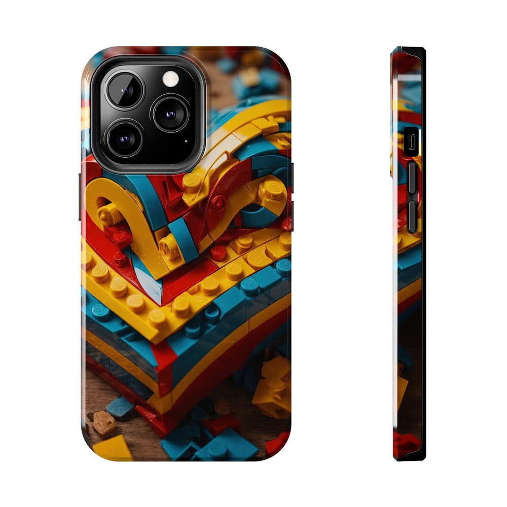 Colorful Bricks Heart - Tough Phone Case - Phone Case - g(0D·IO) - iPhone 13 Pro - -